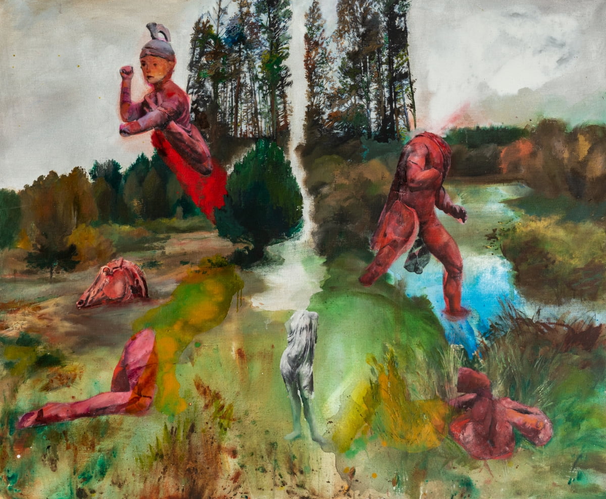 파토 보시치, 'Arrival in the East',  2021, Oil on canvas, 1388x 167cm. /선화랑 제공