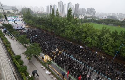 '생산 차질' 목표로 삼성전자 노조 총파업 이틀째…사측 "생산 차질 없어"