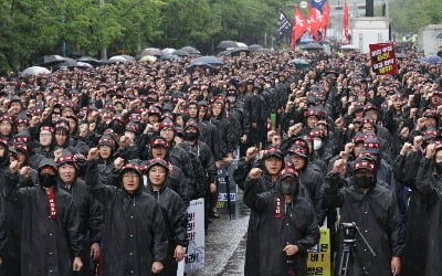 [포토] '생산 차질' 목표로 총파업에 돌입한 전국삼성전자노조