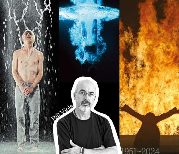 빌 비올라의 비디오아트 스틸 이미지들. 왼쪽부터 Inverted Birth(2014), Five Angels for the Millennium(2001), Fire Woman(2005).    /국제갤러리 제공 