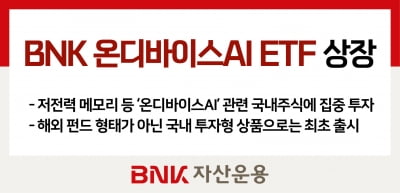 BNK자산운용, ‘BNK 온디바이스AI ETF‘ 상장