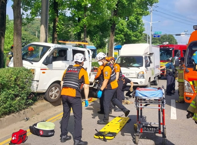 30일 인천 남동구 서창동 사고 현장 / 사진=인천소방본부 제공