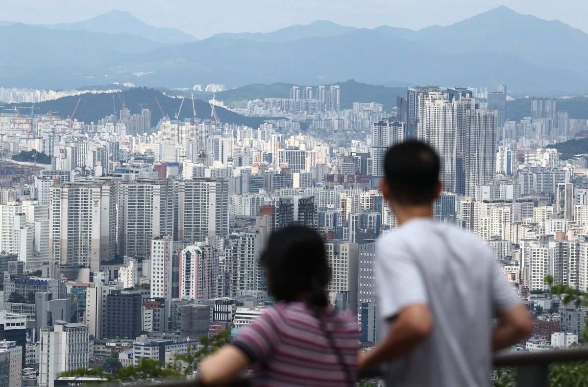 남산에서 바라본 서울 아파트 모습. 사진=연합뉴스