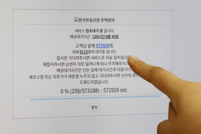 '로또 청약'에 먹통 됐던 청약홈…"이제 좀 풀렸네"