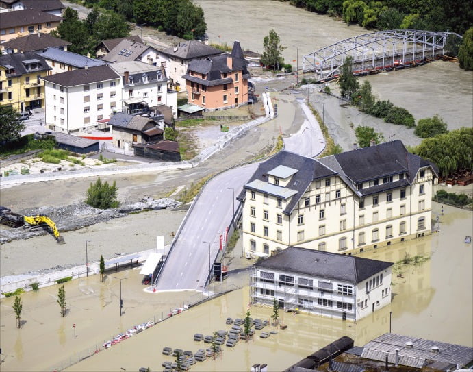 [포토] 스위스 폭우…최소 4명 사망 