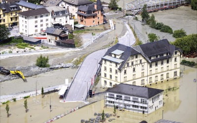 [포토] 스위스 폭우…최소 4명 사망