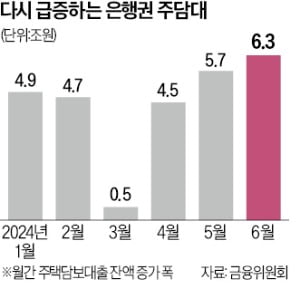 주담대 고삐 풀렸다…한달새 6.3조원 폭증 '10개월 만에 최대'