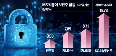 MS發 먹통에…보안株 간만에 '숨통'