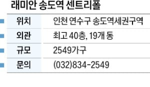 래미안 송도역 센트리폴, 송도역세권…KTX 등 인천 교통중심지 부상