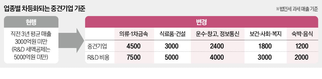 중견기업 기준 업종별 차등…기회특구로 이전땐 가업상속세 안낸다