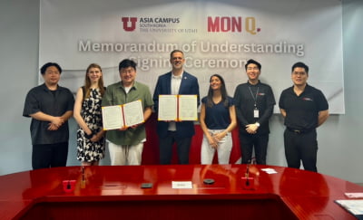 몽규(MONQ) – 유타대학교 아시아캠퍼스, 글로벌 크리에이티브 인재 양성을 위한 MOU 체결