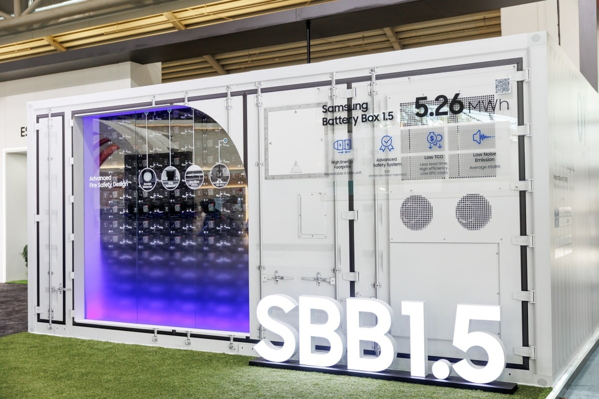 삼성SDI가 미국 넥스트에라에너지에 공급할 에너지저장장치(ESS) 배터리 제품인 삼성배터리박스(SBB) 1.5. 사진=삼성SDI