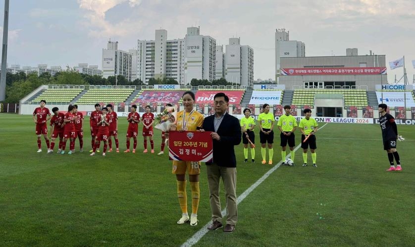 WK리그 현대제철, KSPO 2-0 격파…개막 19경기 무패+선두 질주