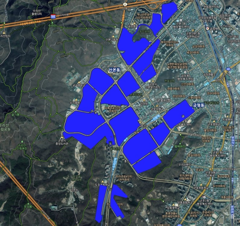 1기 신도시 선도 예정지구 5곳 17.28㎢ 토지거래허가구역 지정