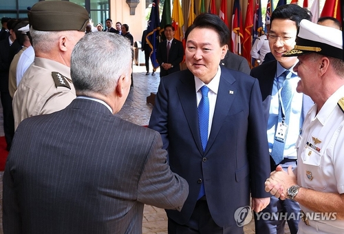 尹 "인태사령부, 한미동맹 대들보…확고한 연합방위태세 긴요"(종합2보)