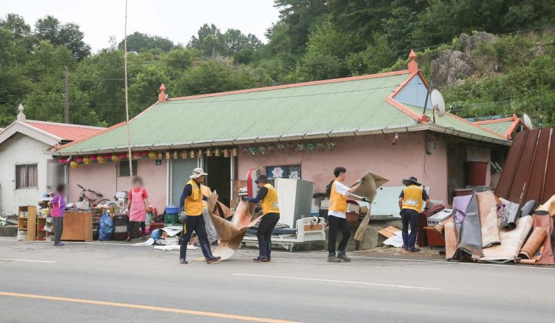 서천서 수해 복구 구슬땀…군, 전담팀 운영