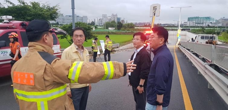 통제 20분 뒤 침수…평택시, 발빠른 대처로 지하차도 사고 막아