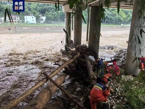 중국서 폭우로 고속도로 교량 붕괴…12명 사망·31명 실종(종합)