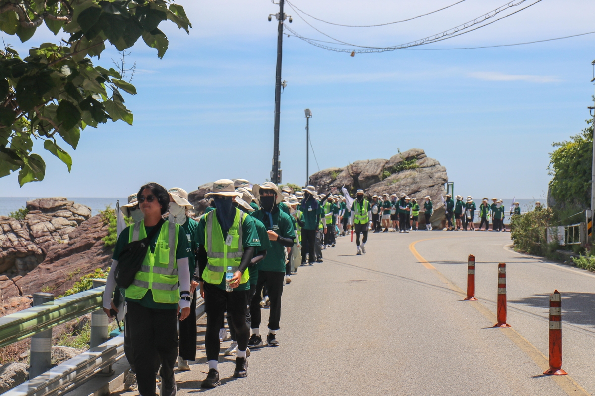 성균관대 '킹고대장정 인 해파랑길' 동해안 170km 행진