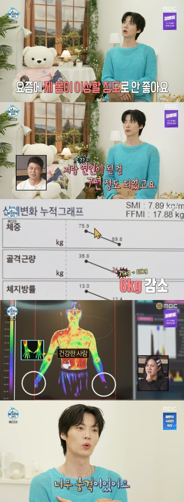 [종합] 안재현, 이혼 후 살 더 빠졌다…"2년만에 6kg 감소, 얼마 못 살듯" ('나혼산')