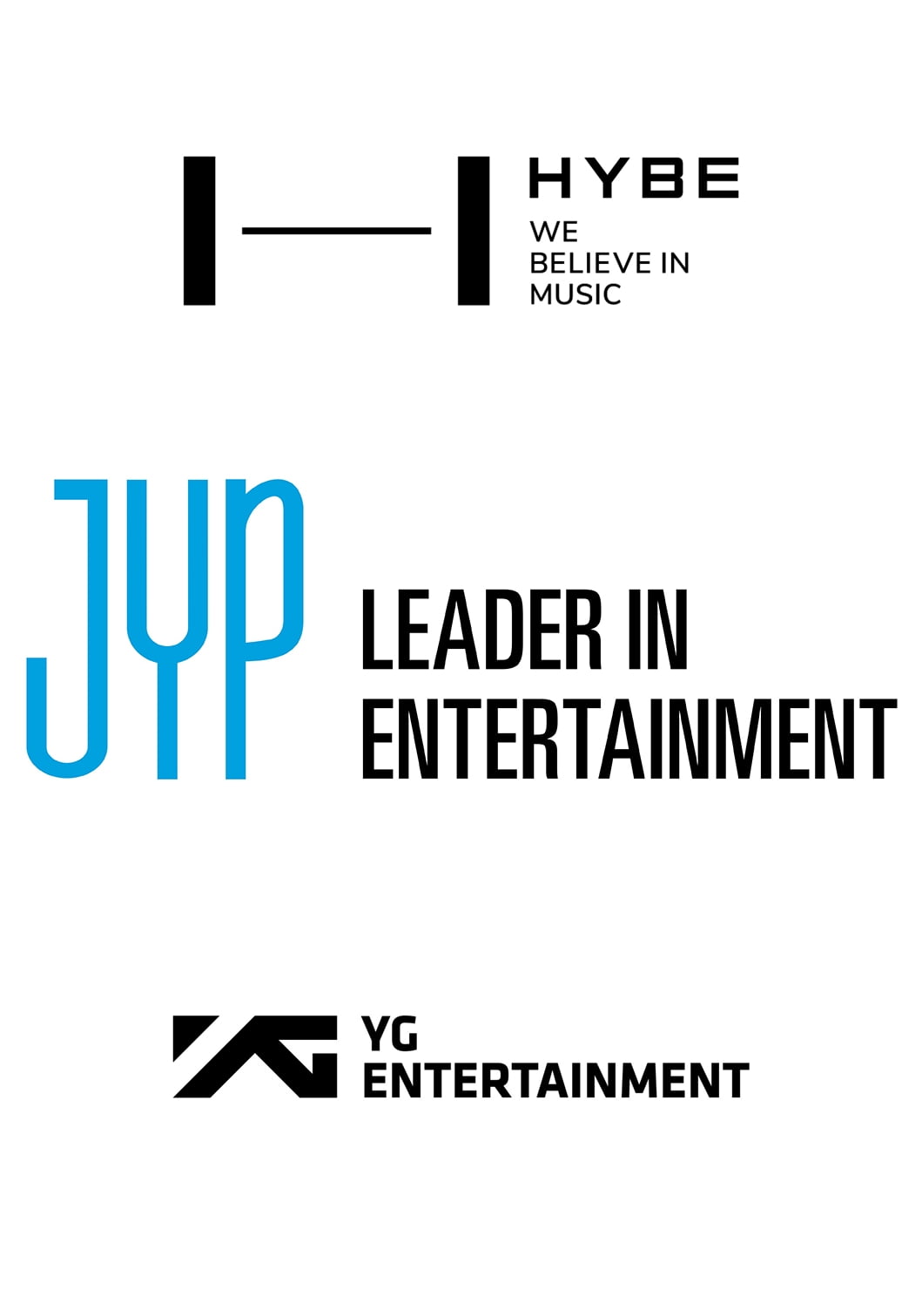 /사진 = 하이브-JYP-YG 