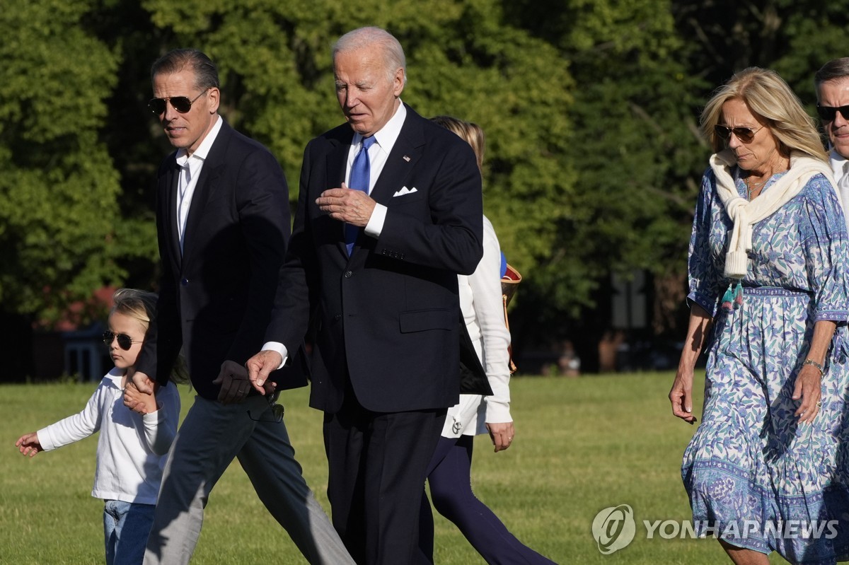 바이든 차남, 1일 백악관 '대법원 판결 대응회의' 이례적 참석