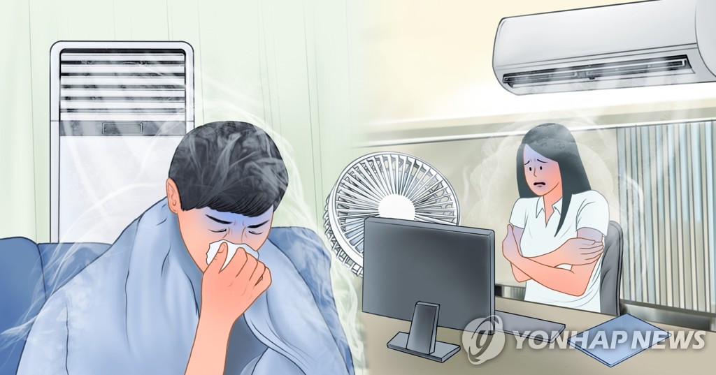 밖은 '푹푹' 실내는 '꽁꽁'…불볕더위에 냉방병 걱정 시민들