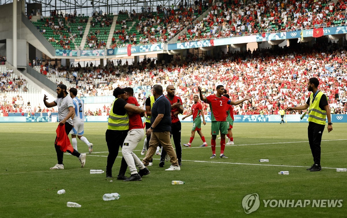 [올림픽] 아르헨 남자축구, 대회 첫 경기서 모로코와 극적 무승부