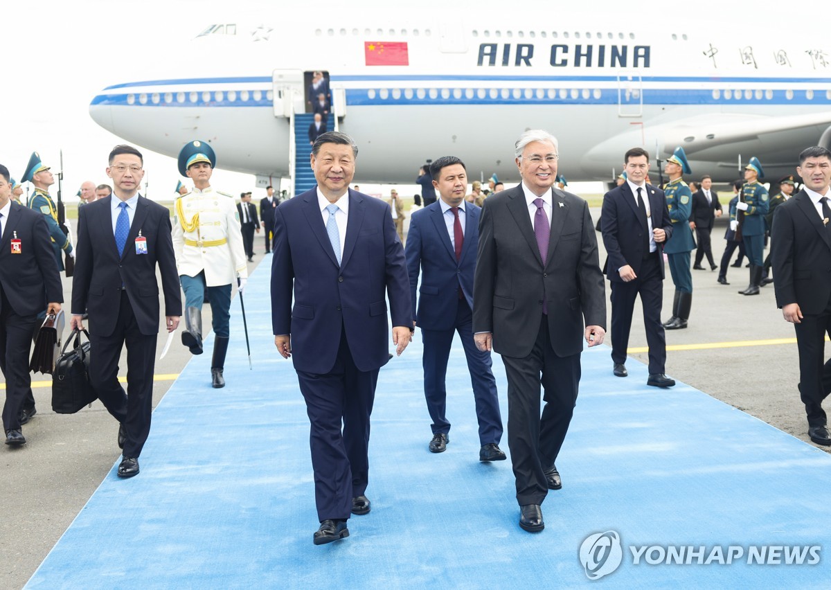 시진핑·푸틴 한달반만에 재회…카자흐 SCO정상회의 참석(종합3보)