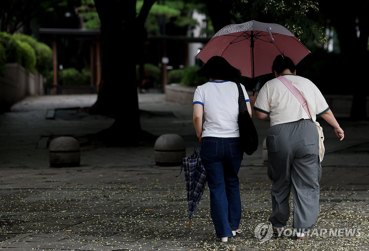 대전·세종·충남 흐리고 비…내일까지 30∼80㎜