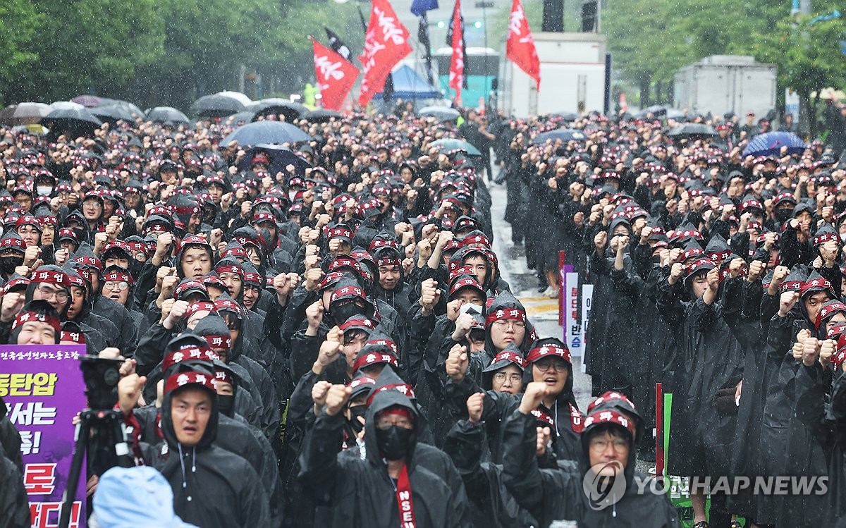 삼성전자 노조, 무기한 총파업 선언…"사측 대화 의지 없어"(종합2보)