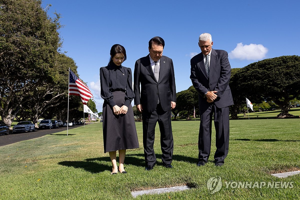 尹대통령, 하와이 방문 마치고 워싱턴DC 향발