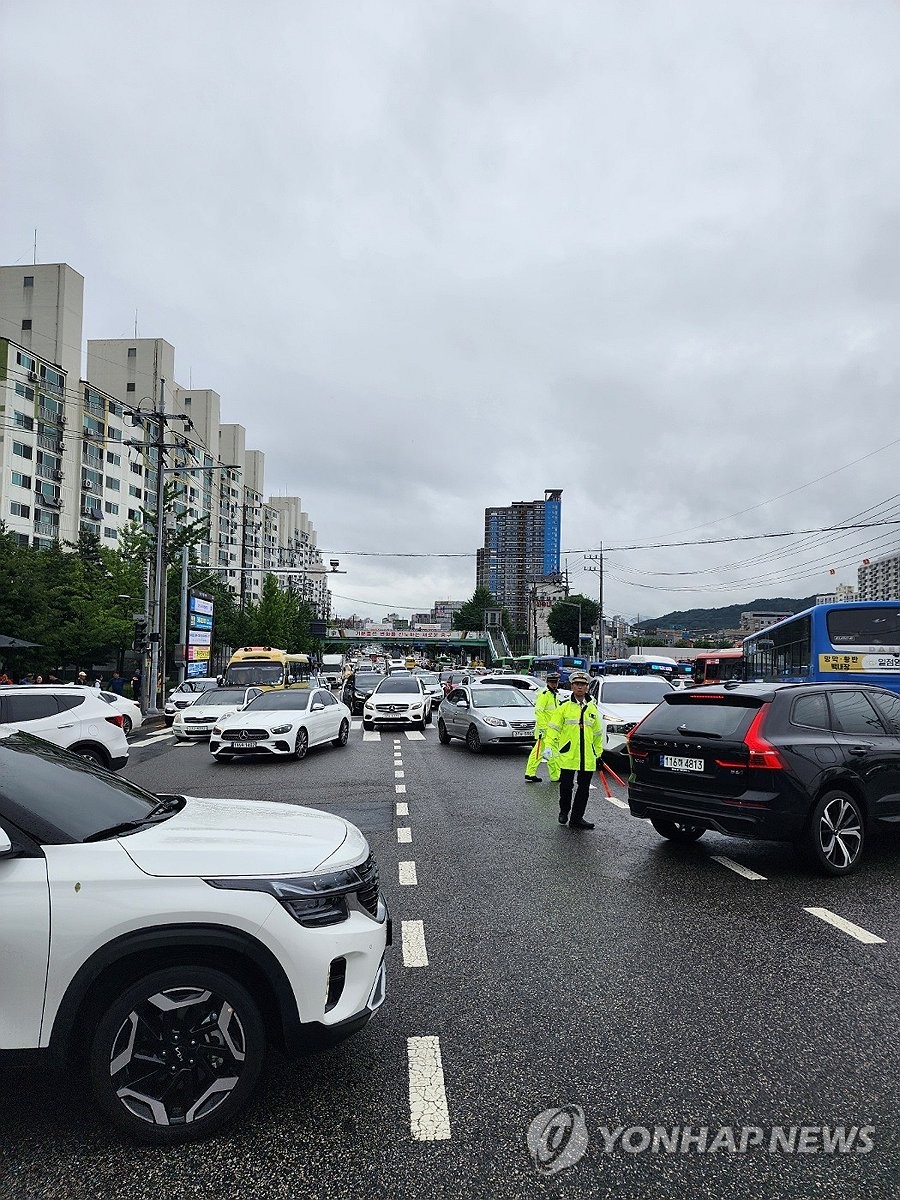 대전서 열차 운행 중단·지연에 교량 통제…교통 불편 빚어져