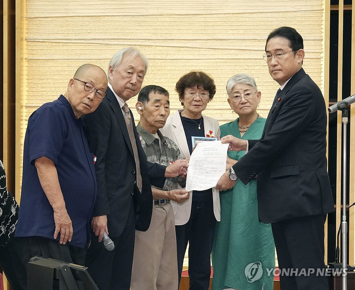 장애인 강제불임 강요 위헌 판결에…기시다, 피해자 만나 "사죄"(종합)