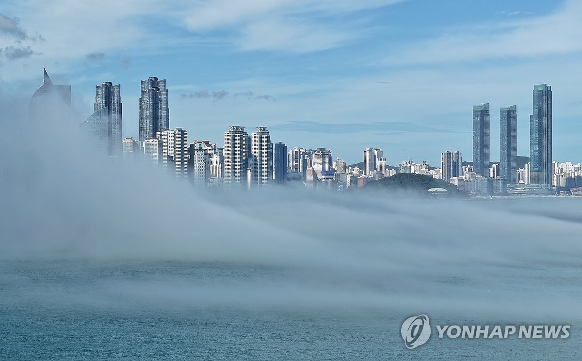 해무 올해 유독 빈발…부산 해운대 해수욕장 15차례 입욕 통제