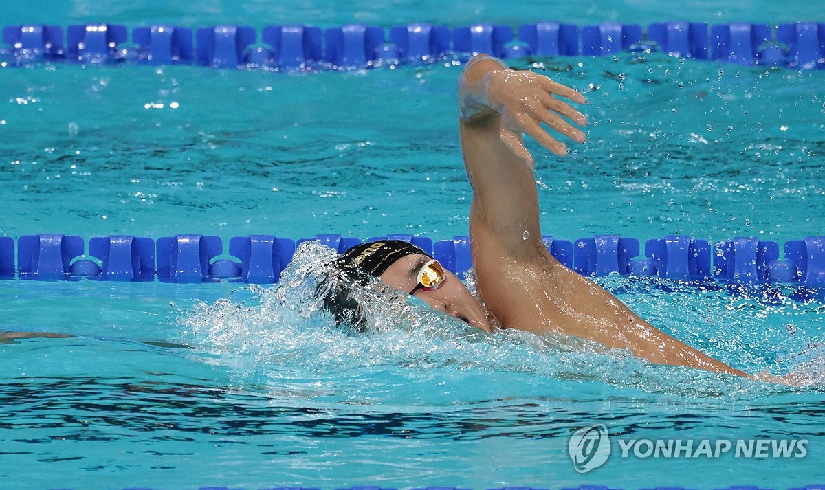 [올림픽] 박태환 "김우민·황선우 메달 기대…계영 강세에 감격"(종합)