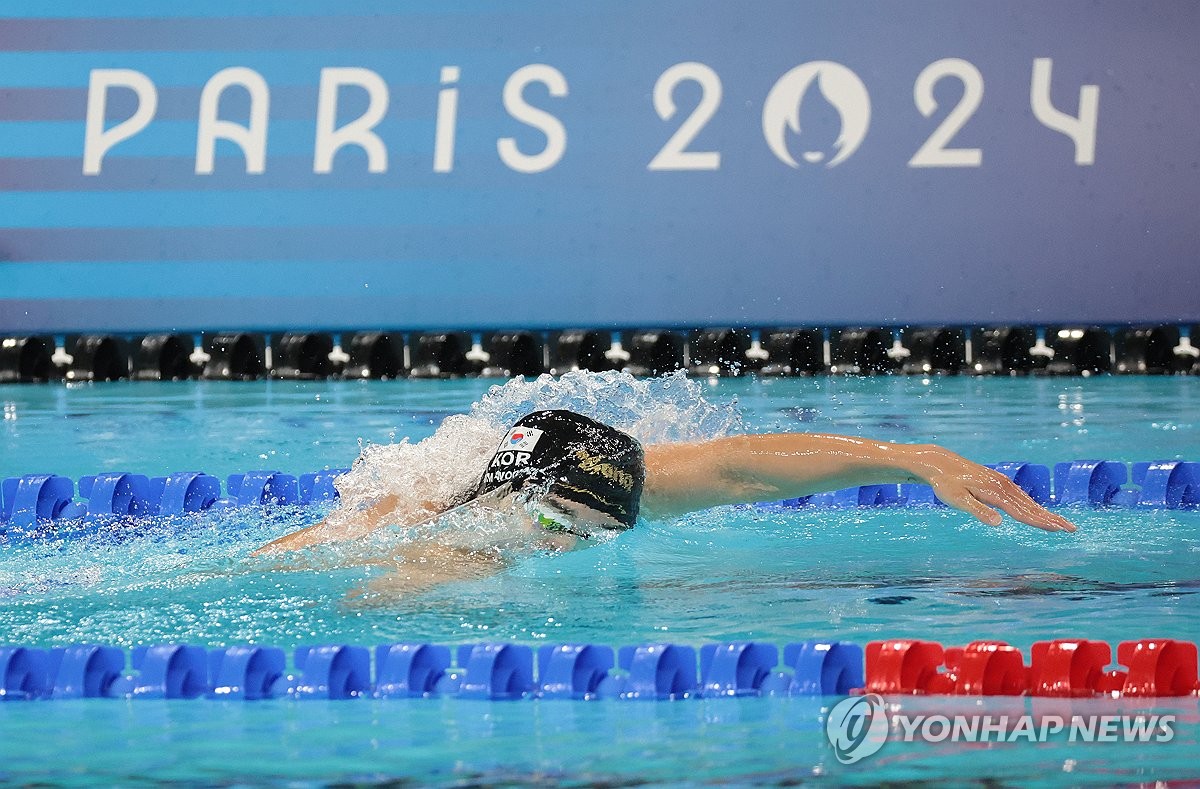 [올림픽] 김우민 "마지막 50ｍ 사지가 타들어 가는 느낌…메달 위해 견뎌"