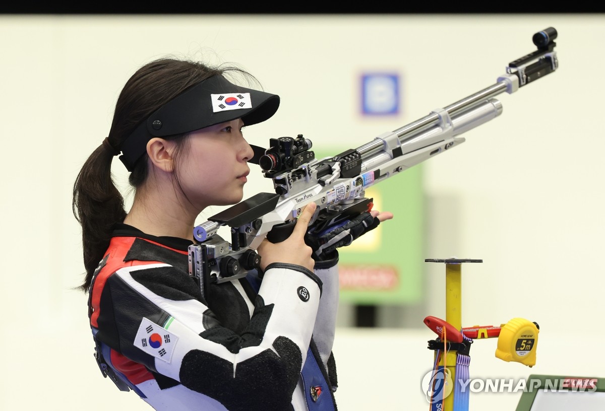 [올림픽] 16세 반효진, 공기소총 10ｍ 금메달…한국 하계올림픽 100호(종합)