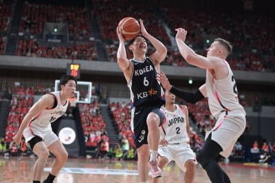 제공권 밀린 한국 농구, 일본과 2차전서 80-88로 패배