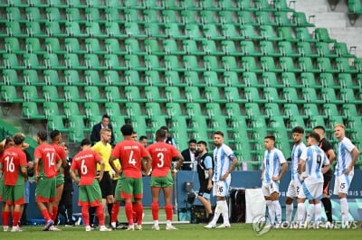[올림픽] '대혼란' 빚어진 남자축구 모로코-아르헨전 조사키로