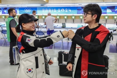 [올림픽] 공기소총 10ｍ 혼성 금메달 결정전 진출…한국 선수단 첫 메달(종합)