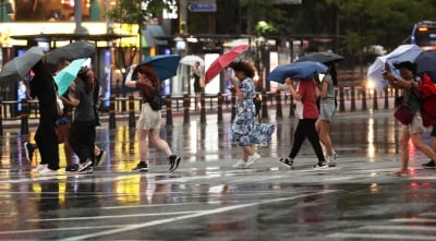 [내일날씨] 수도권 곳곳 돌풍 동반한 강한 비…낮 최고기온 34도