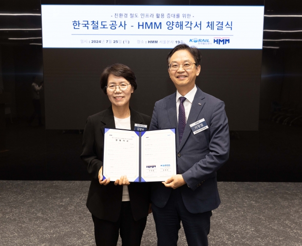 HMM-한국철도공사, 친환경 철도물류 업무협약