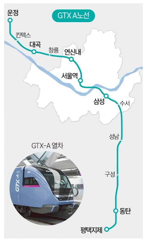 GTX A 노선도. 사진=한경DB