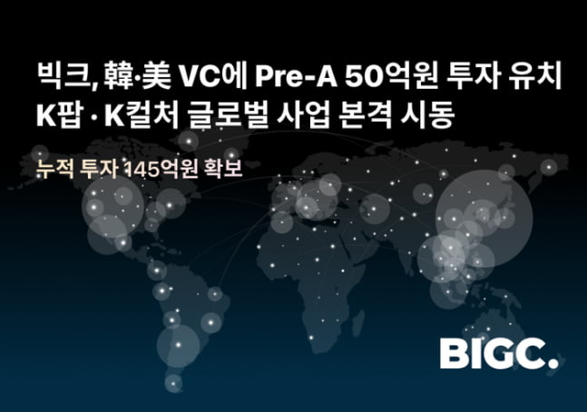 K팝 콘서트 글로벌로 전달…빅크, 50억 카지노 사이트 유치 [고은이의 VC 카지노 사이트노트]