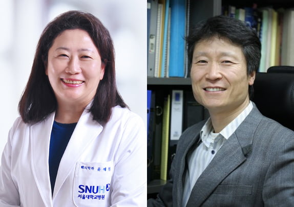 왼쪽부터 서울대병원 윤혜원 교수, 서강대 김성룡 교수