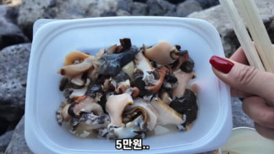 "이게 5만원?"…'바가지 논란' 제주 용두암 노점 상인 결국