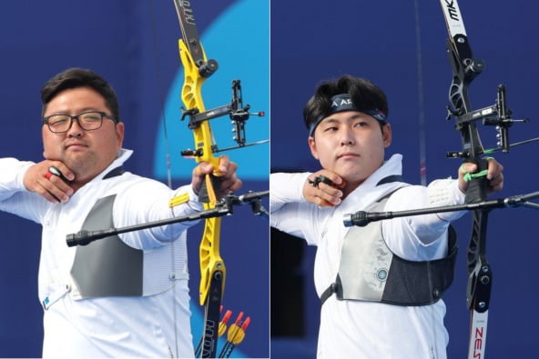 [속보] 한국 양궁, 남자 개인전 은메달 확보…김우진-이우석 4강 맞대결