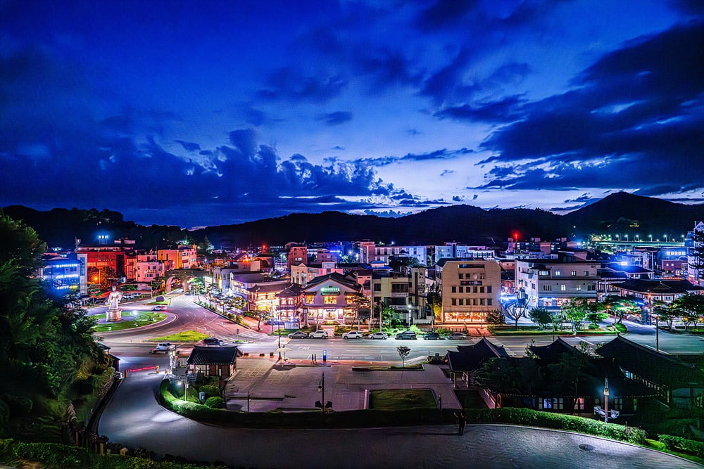 공산성에서 바라본 공주 시가지 풍경