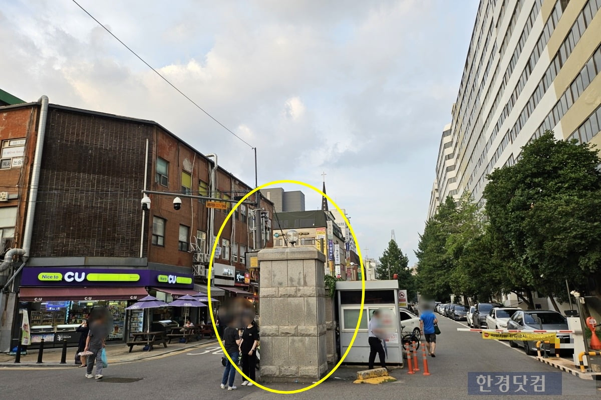 한보은마아파트 북문에서는 대치동 학원가로 바로 진입할 수 있다. /사진=김영리 기자